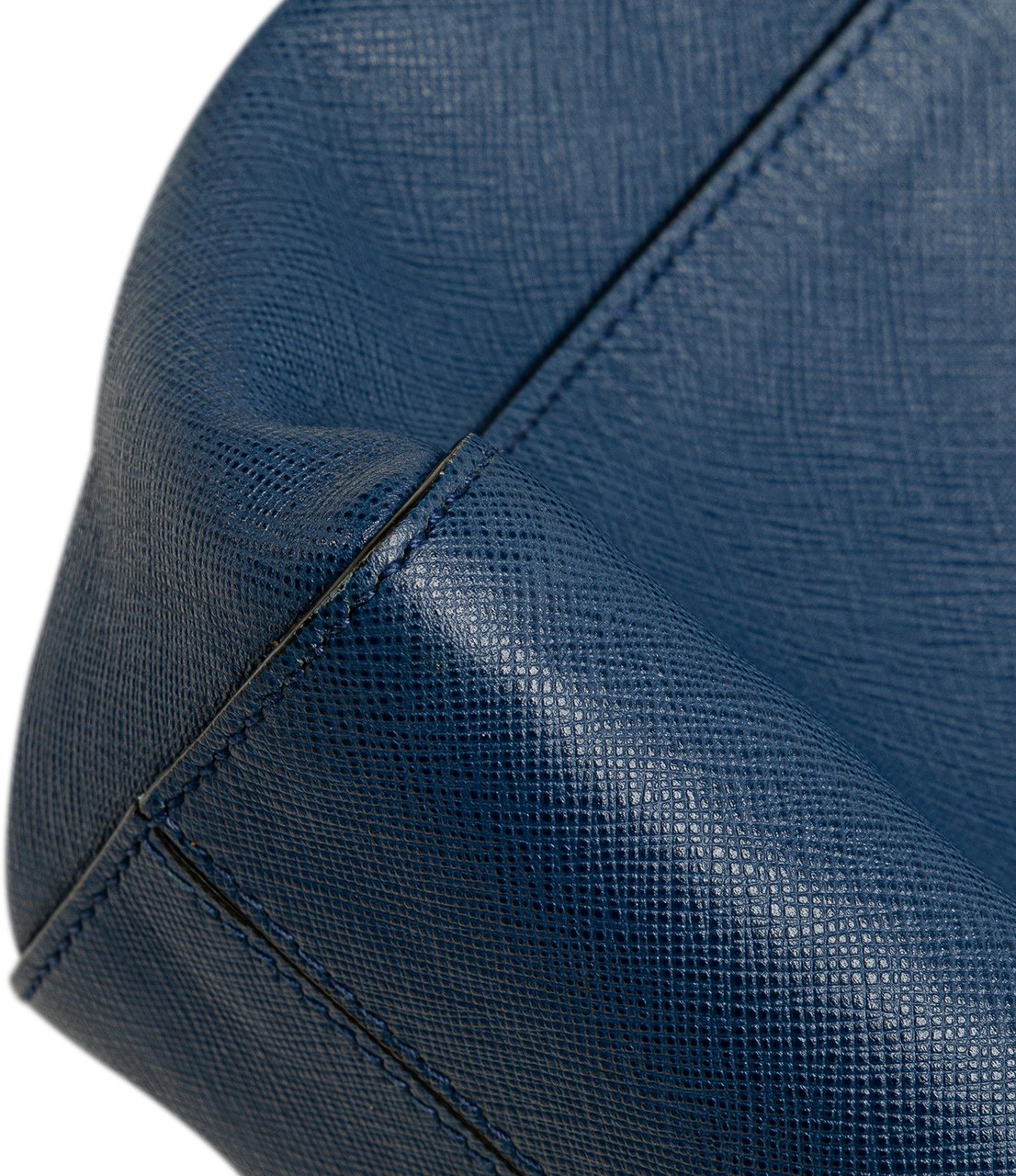 Prada Saffiano Soft Tote Blauw