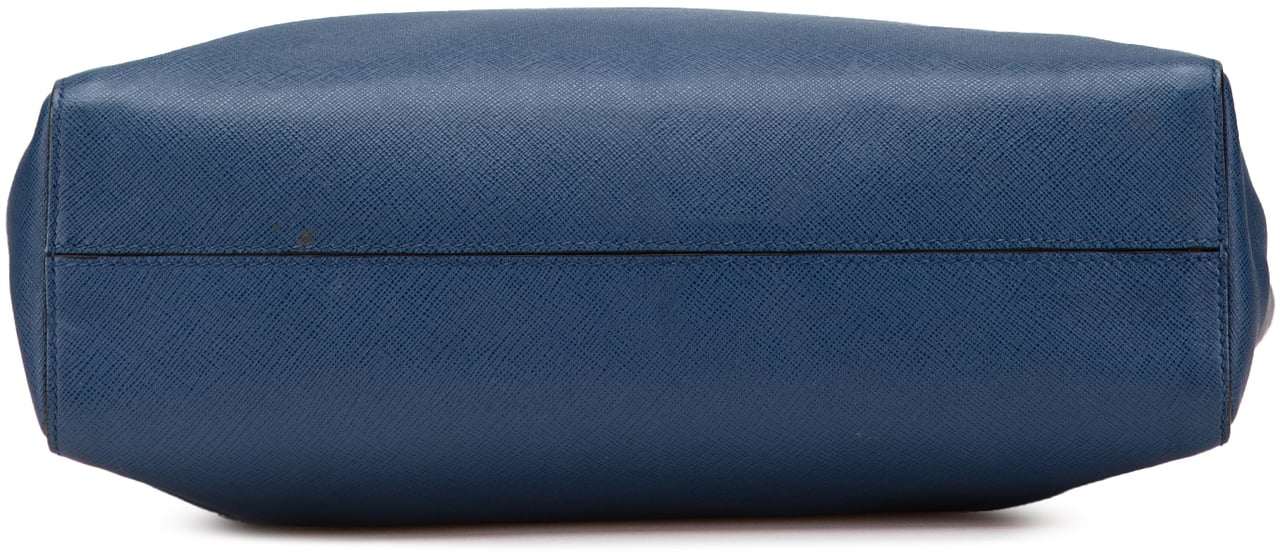 Prada Saffiano Soft Tote Blauw