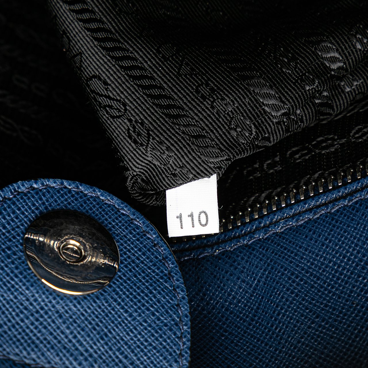 Prada Saffiano Soft Tote Blauw