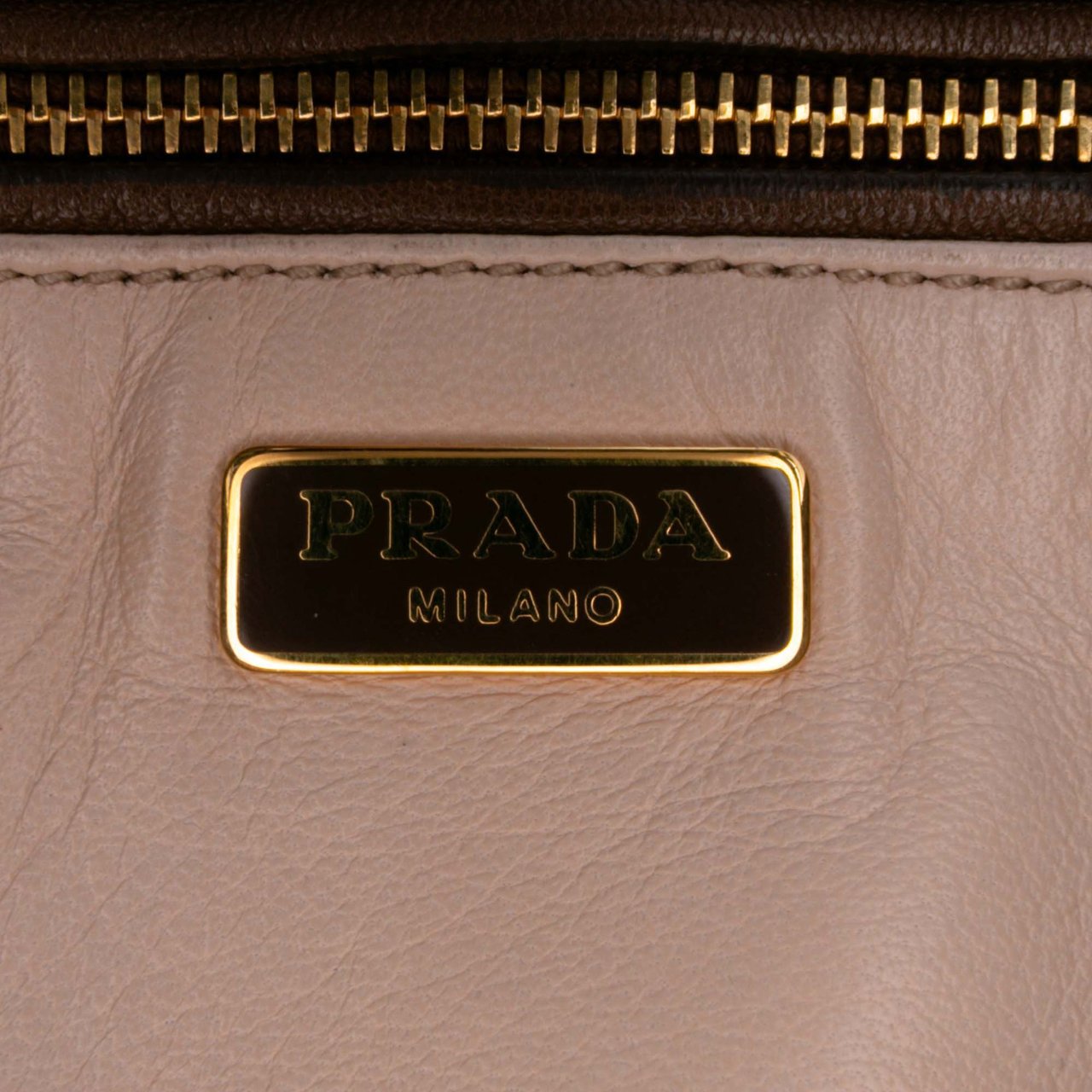 Prada Nappa Fringe Crossbody Bruin