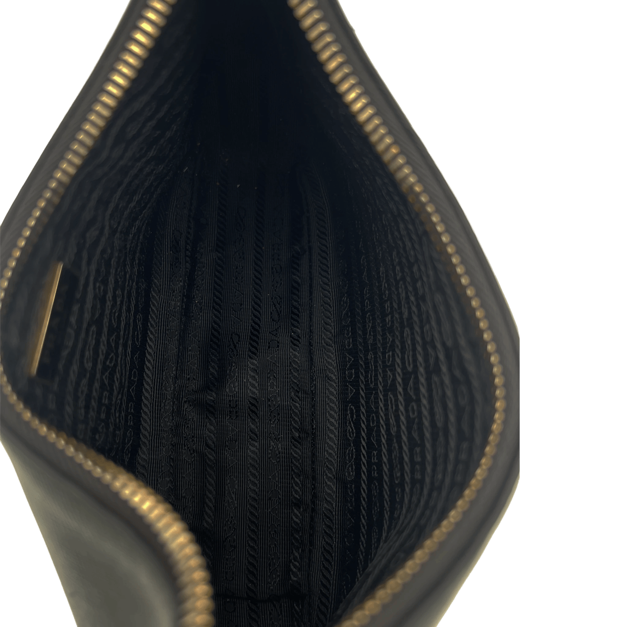 Prada Prada Leather Chain - black Zwart