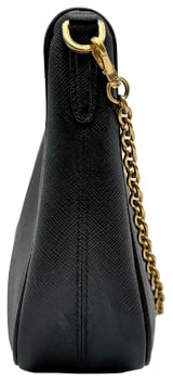 Prada Leather Chain - black Zwart
