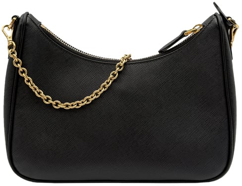 Prada Leather Chain - black Zwart