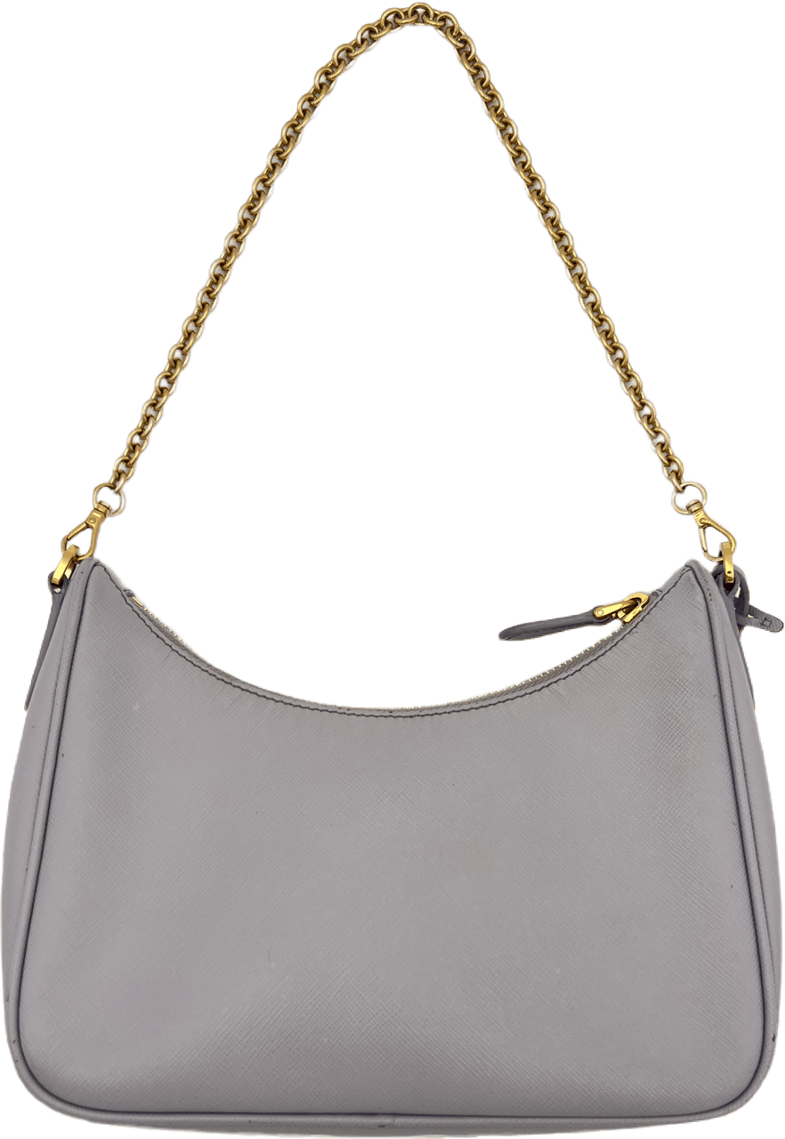 Prada Prada Leather Chain - Light Purple Blauw