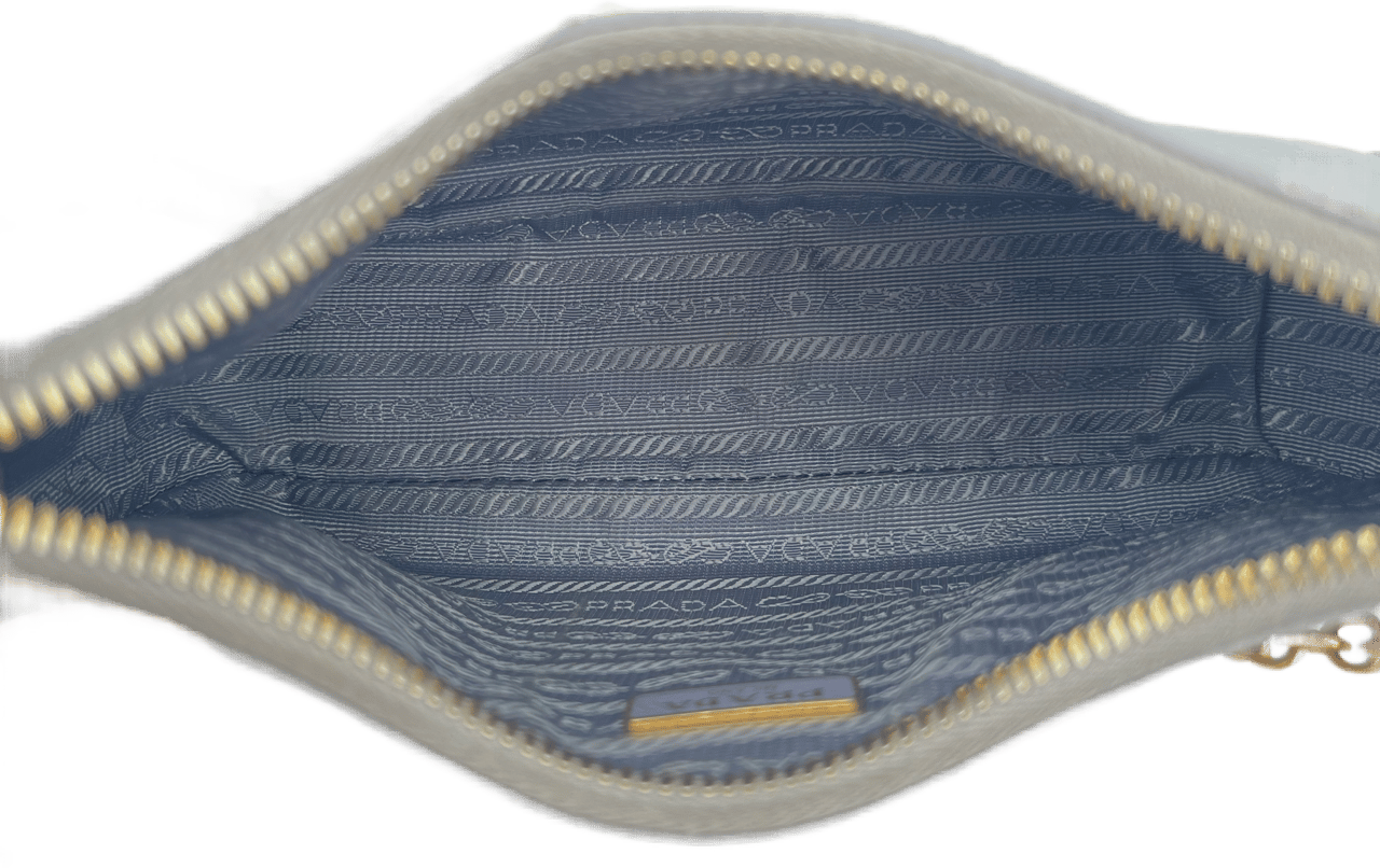 Prada Prada Leather Chain - Light Purple Blauw