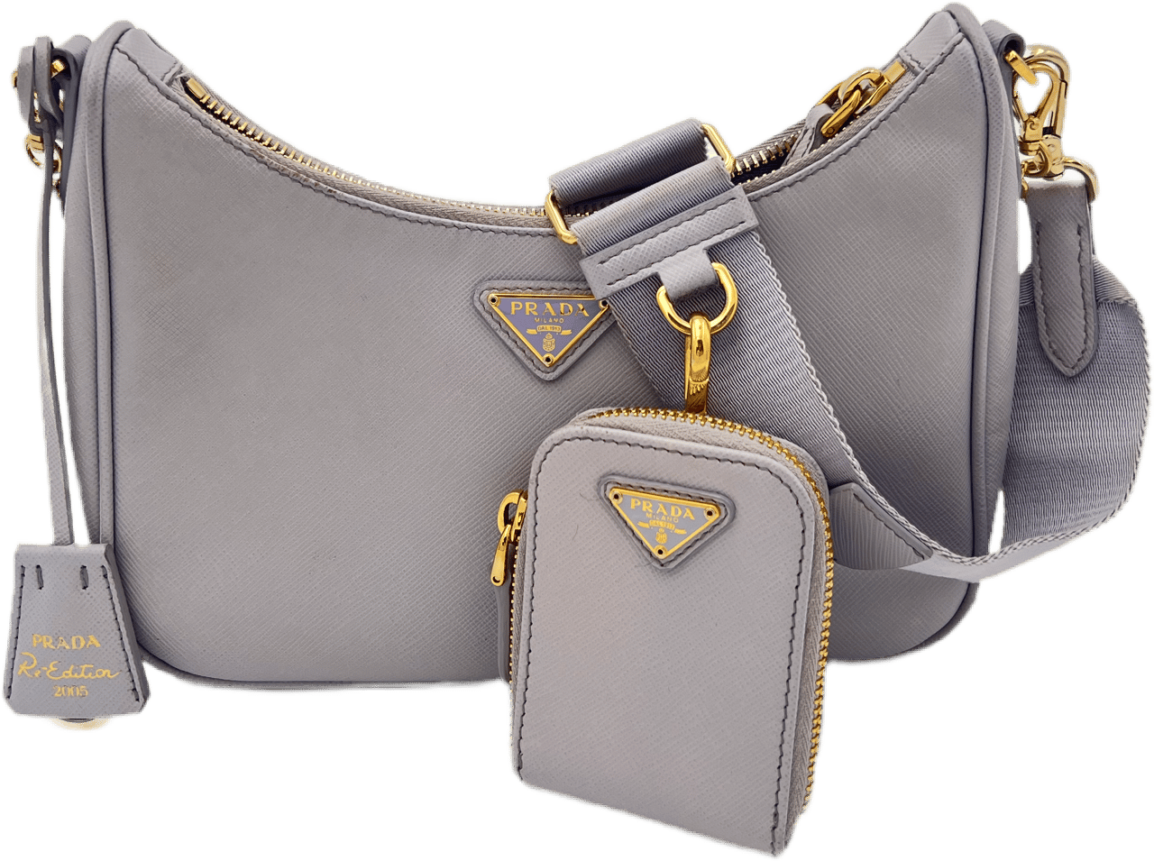 Prada Prada Leather Chain - Light Purple Blauw