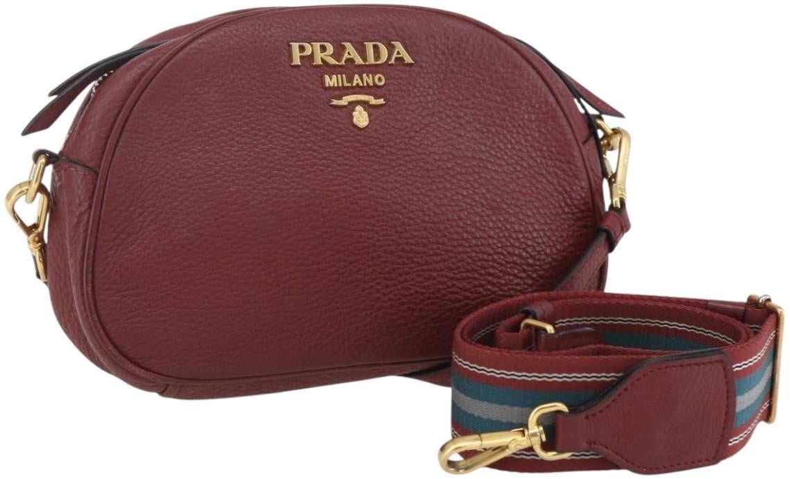 Prada Prada Dual Strap Crossbody Bag Vitello Daino Small Divers