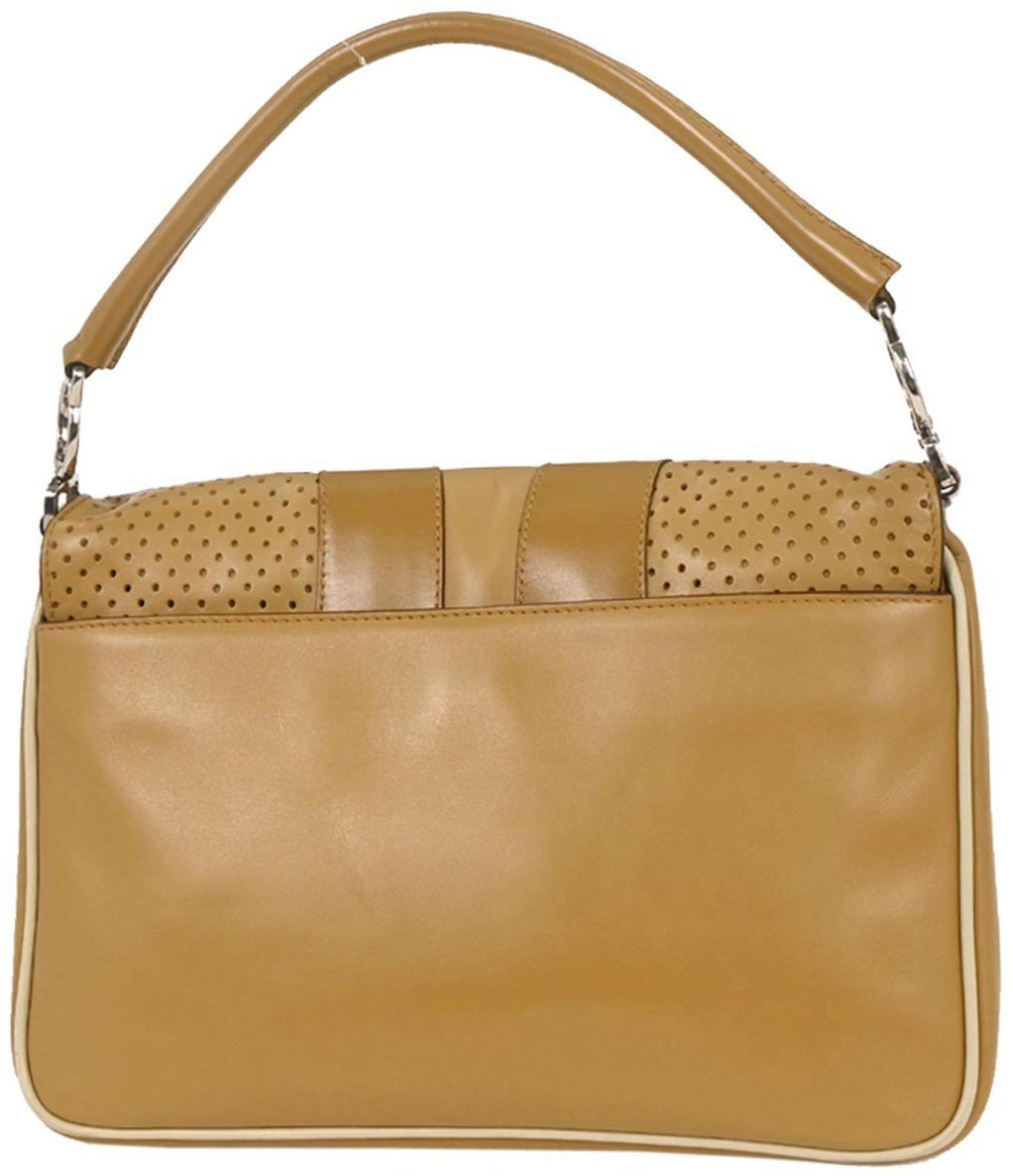 Prada Prada Vitello Drive Handbag Leather Bruin
