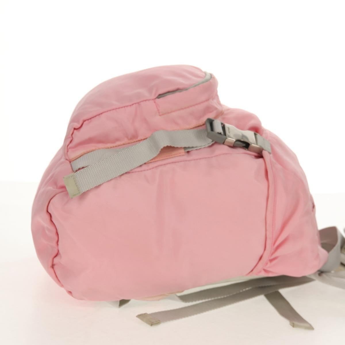 Prada Prada Double Buckle Backpack Tessuto Small Roze