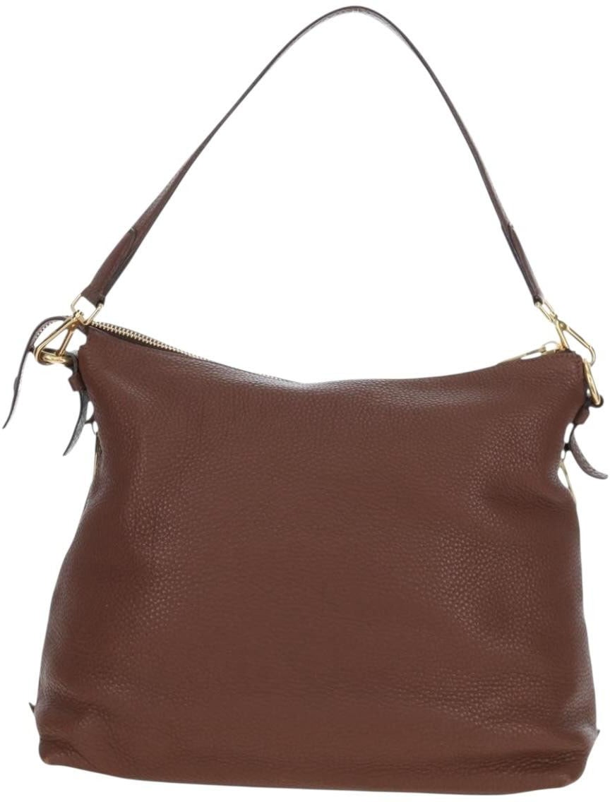 Prada Side Zip Hobo Soft Calf Large Bruin
