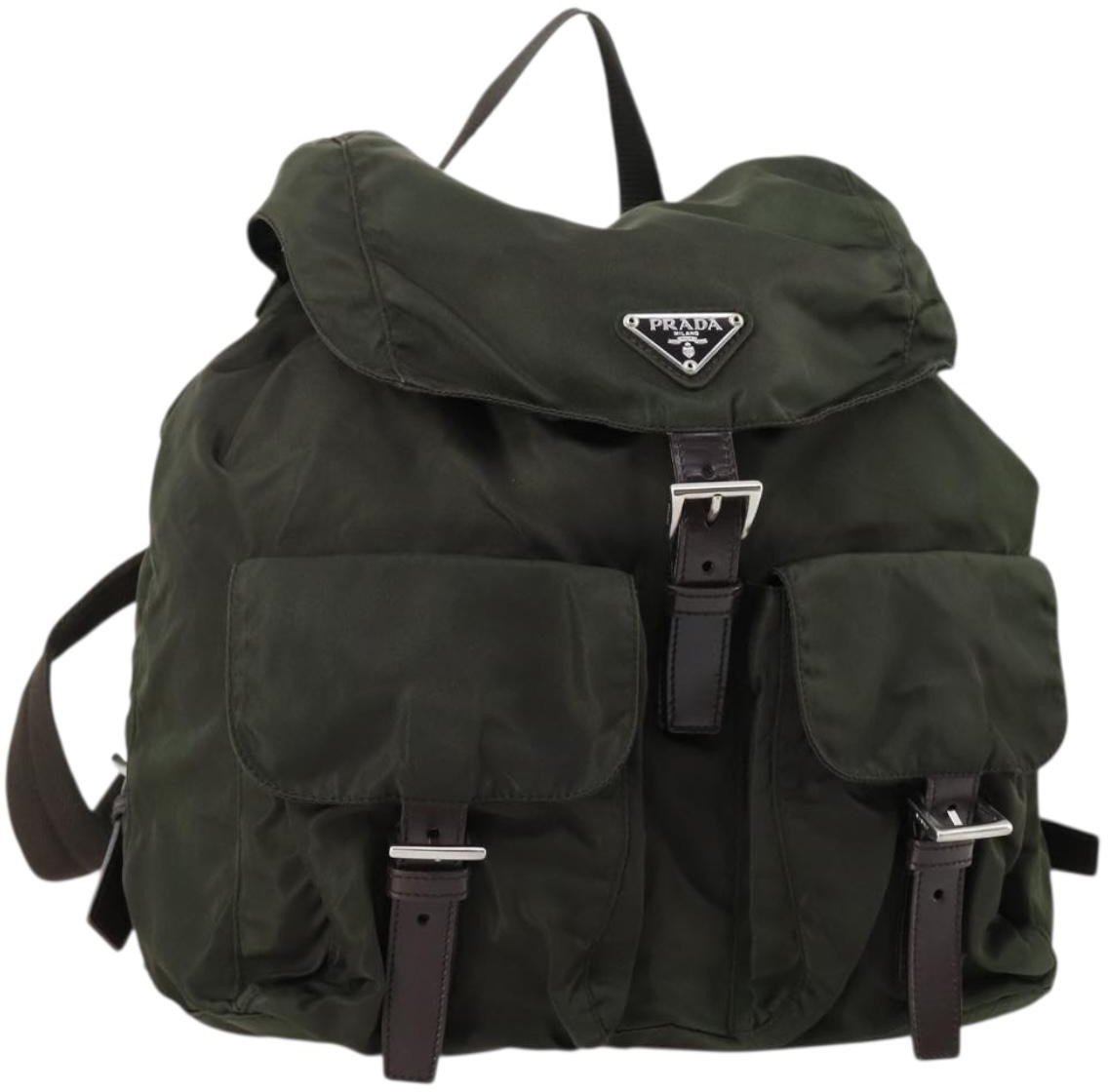 Prada Prada Corsaire Backpack Embroidered Quilted Denim Medium Divers