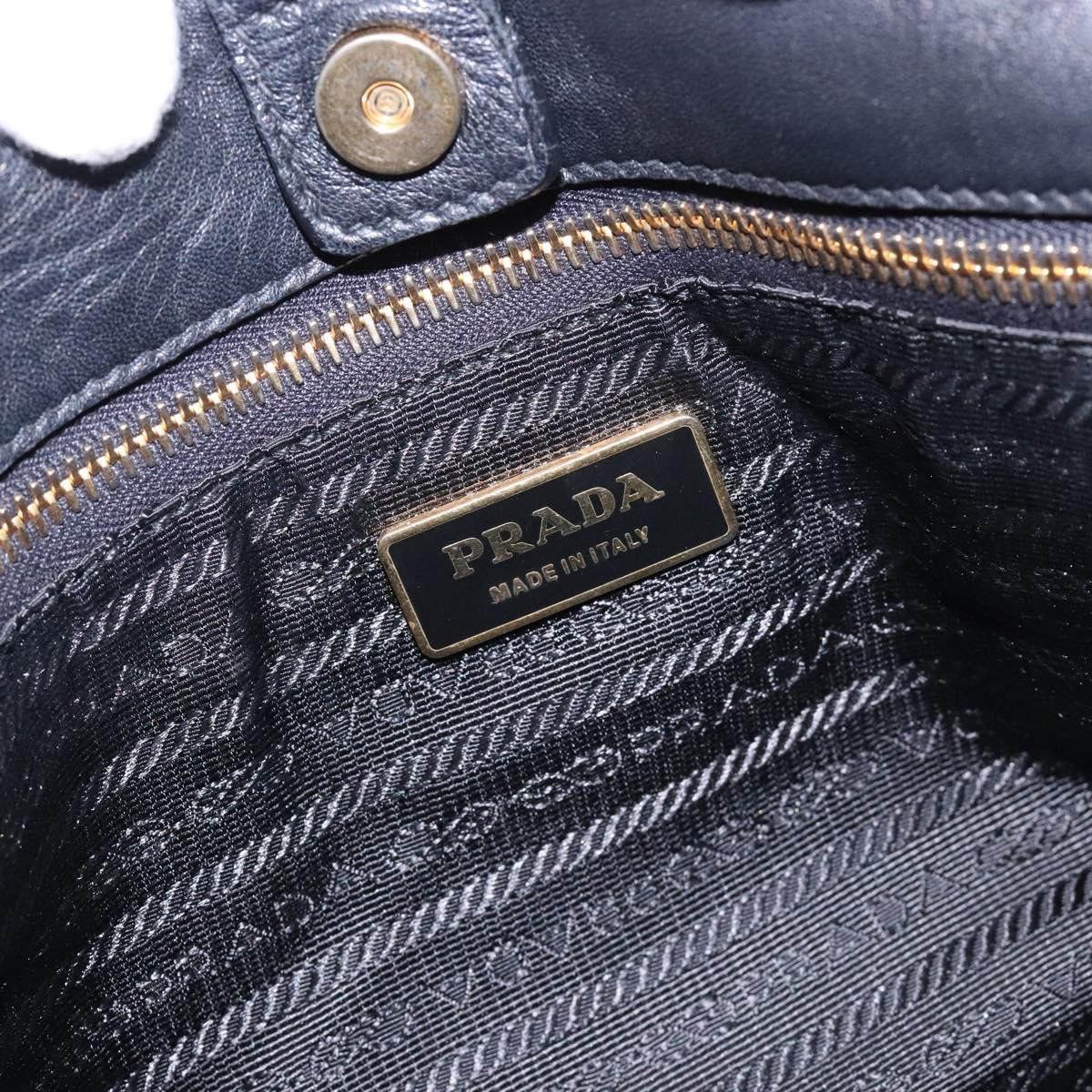 Prada Bow Tote Leather Zwart