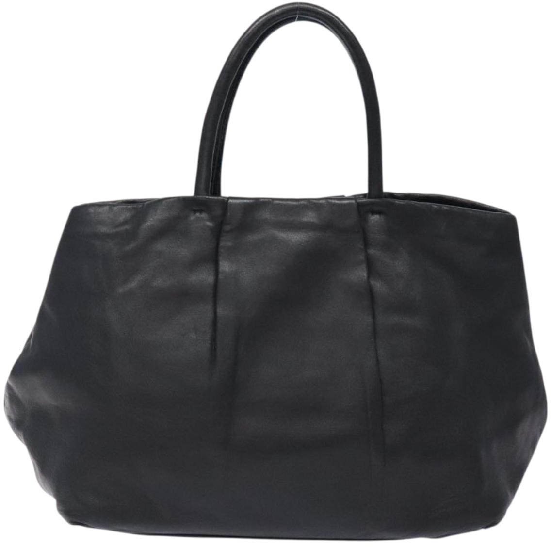Prada Bow Tote Leather Zwart