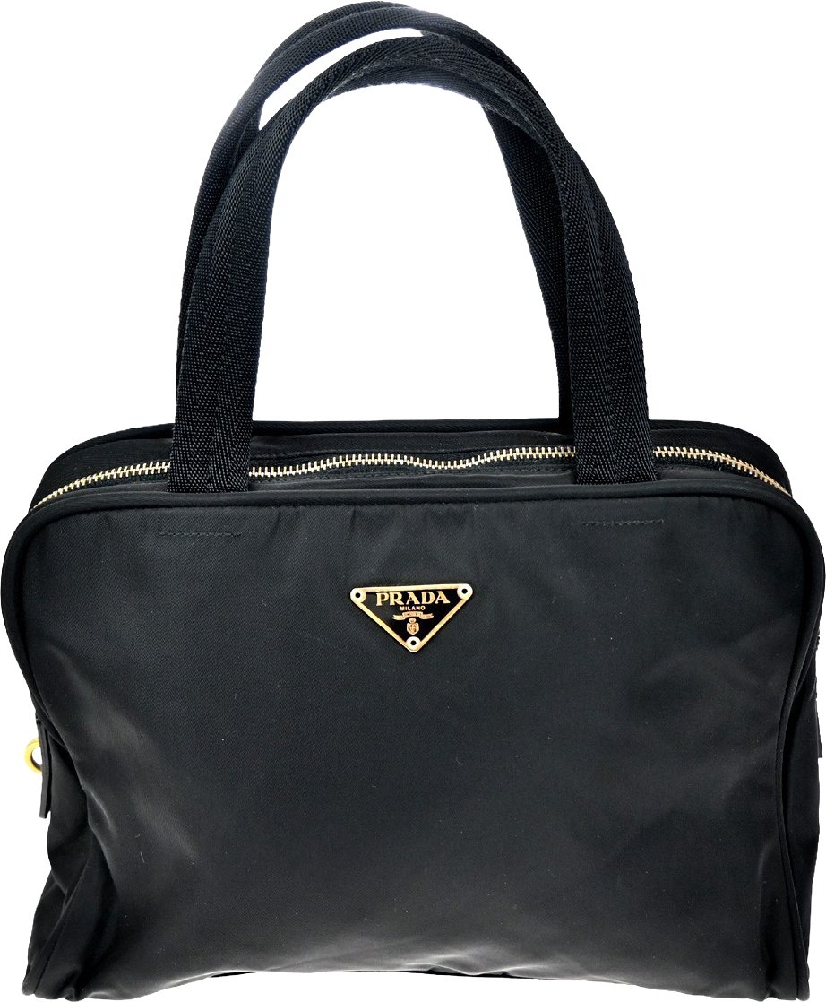 Prada Vintage Tessuto Zwart
