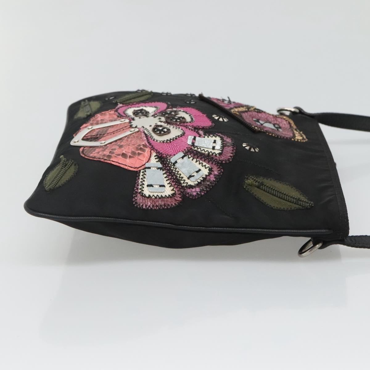 Prada Prada Flat Crossbody Bag Tessuto Zwart
