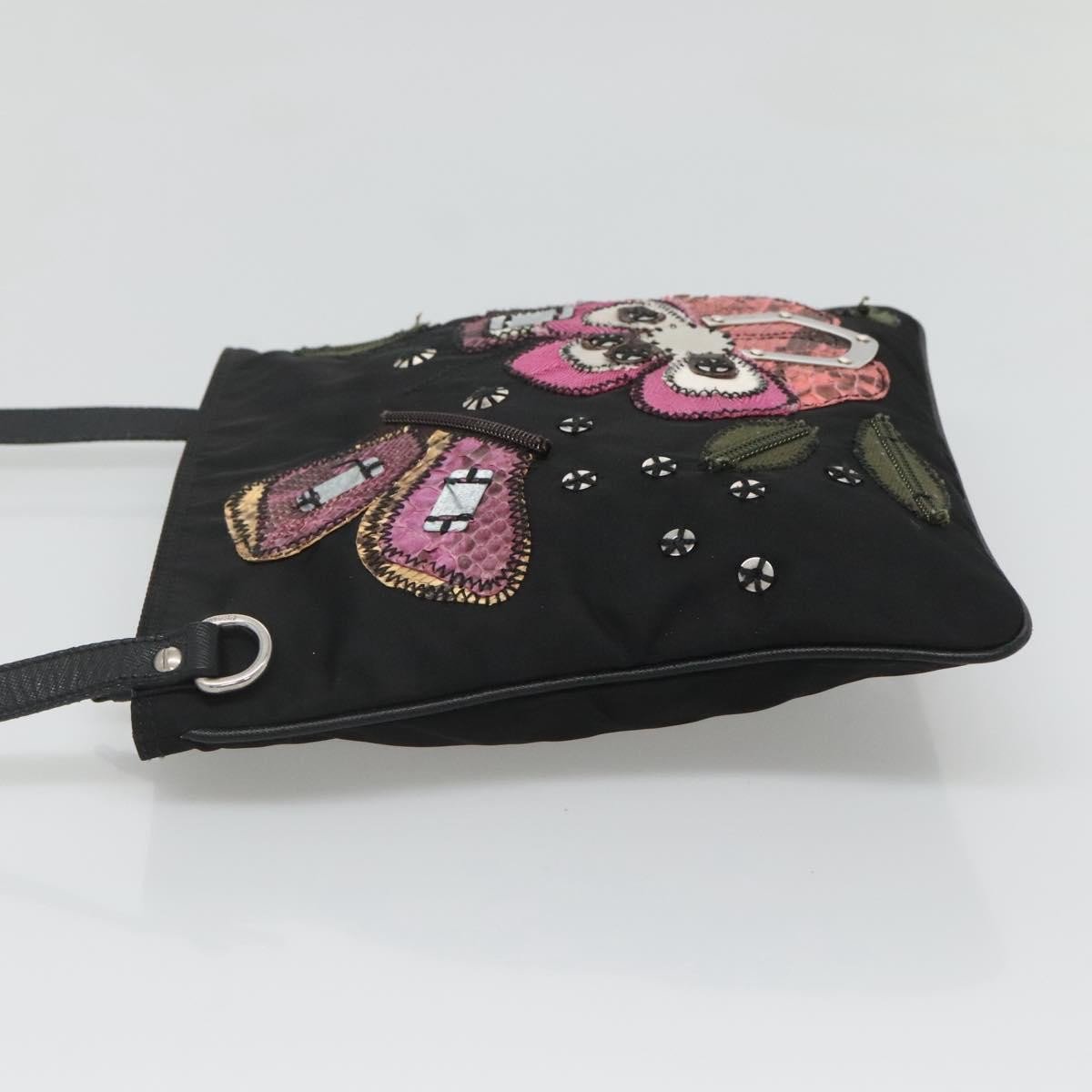 Prada Prada Flat Crossbody Bag Tessuto Zwart
