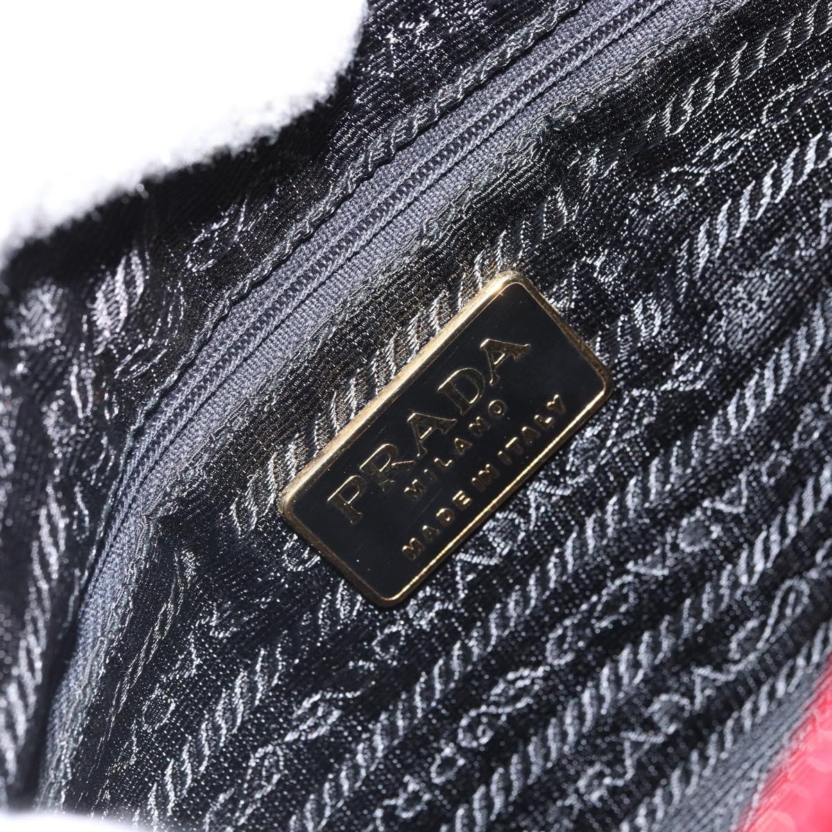 Prada Prada Vintage Shoulder Bag Satin Rood