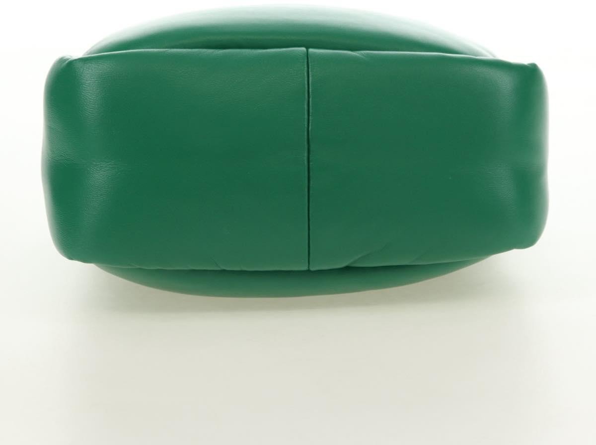 Prada Padded Soft Tote Leather Mini Groen