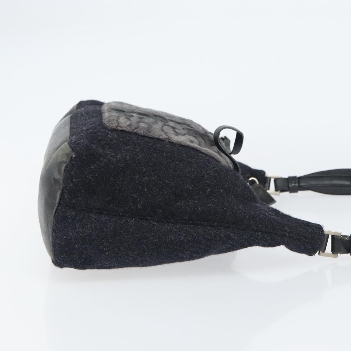 Prada Prada Vintage Shoulder Bag Wool Zwart