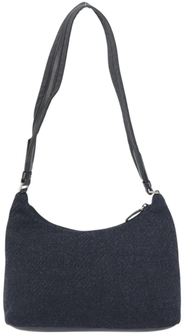 Prada Prada Vintage Shoulder Bag Wool Zwart