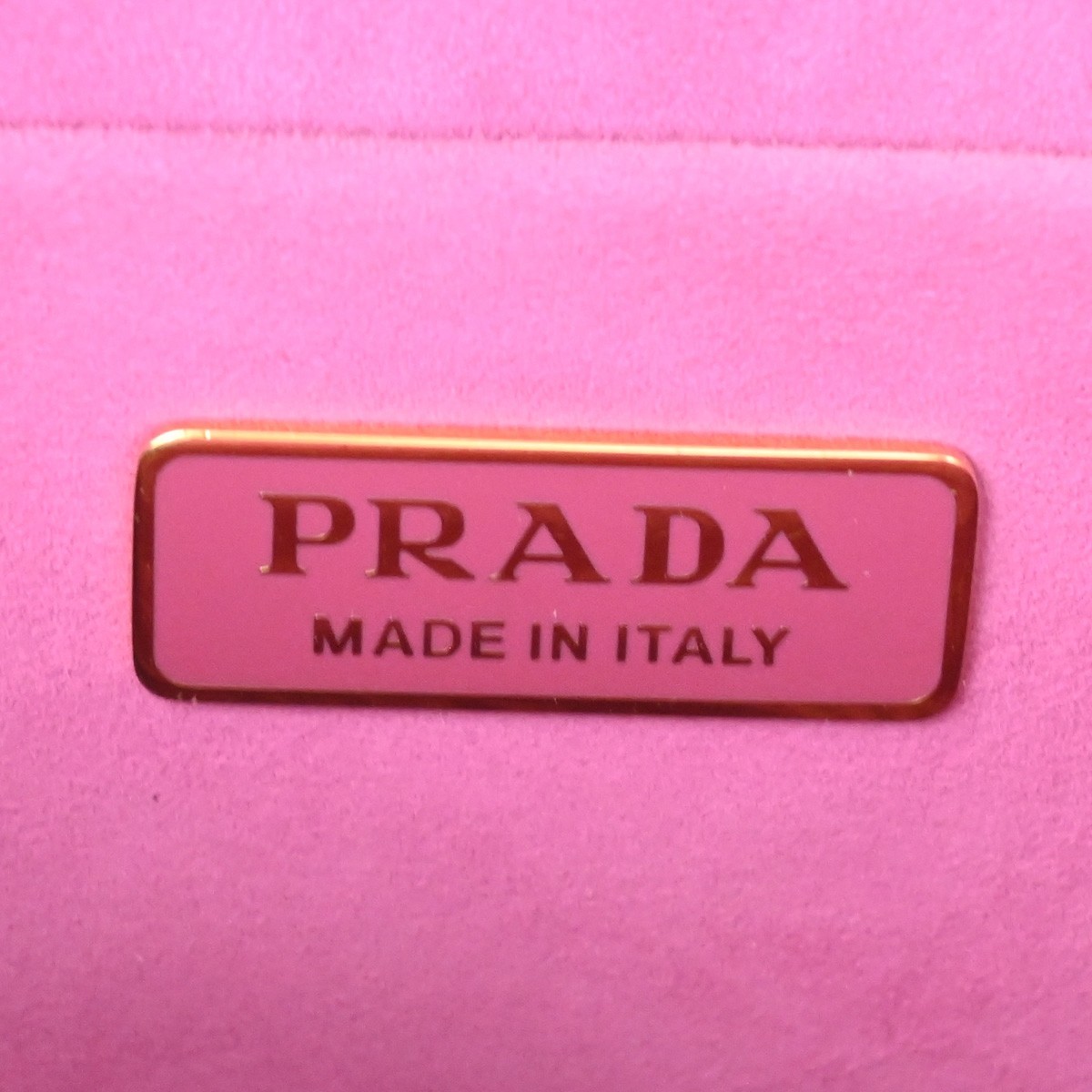 Prada Prada Cahier Crossbody Bag Printed Velvet Small Roze