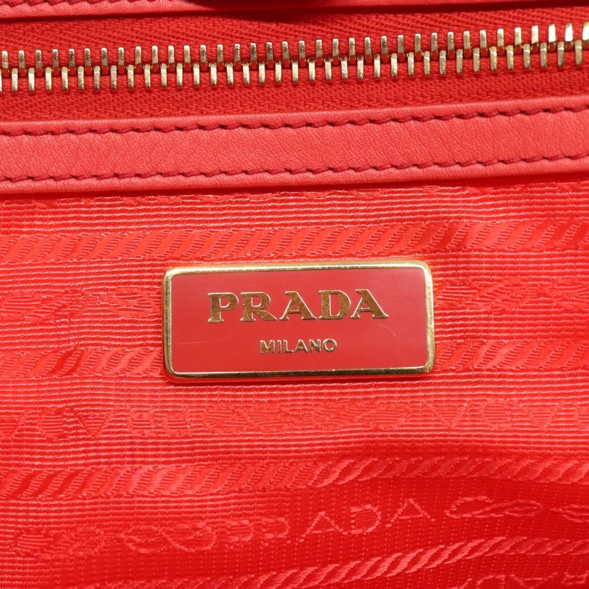 Prada Prada Convertible Tote Quilted Tessuto Medium Oranje