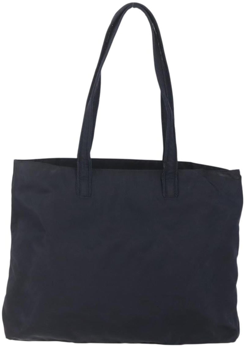 Prada Prada Front Pocket Zip Tote Tessuto Medium Zwart