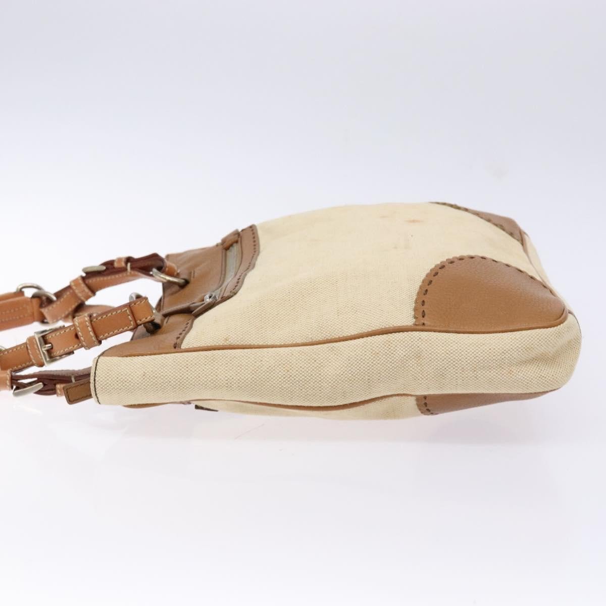 Prada Prada Vintage Convertible Tote Canvas and leather Beige