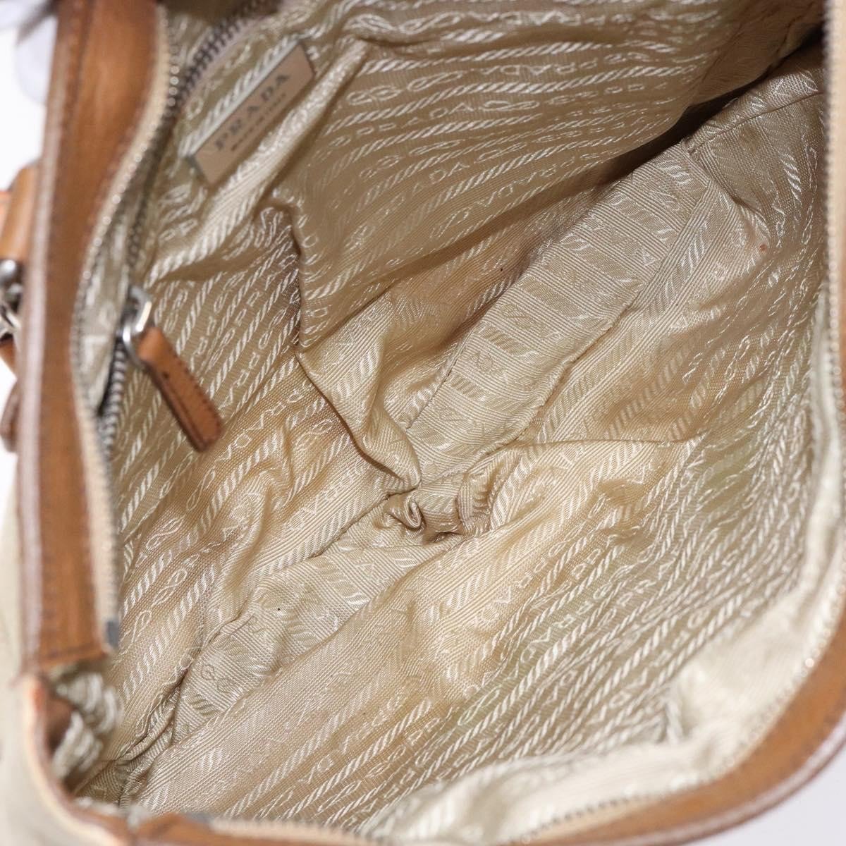 Prada Prada Vintage Convertible Tote Canvas and leather Beige