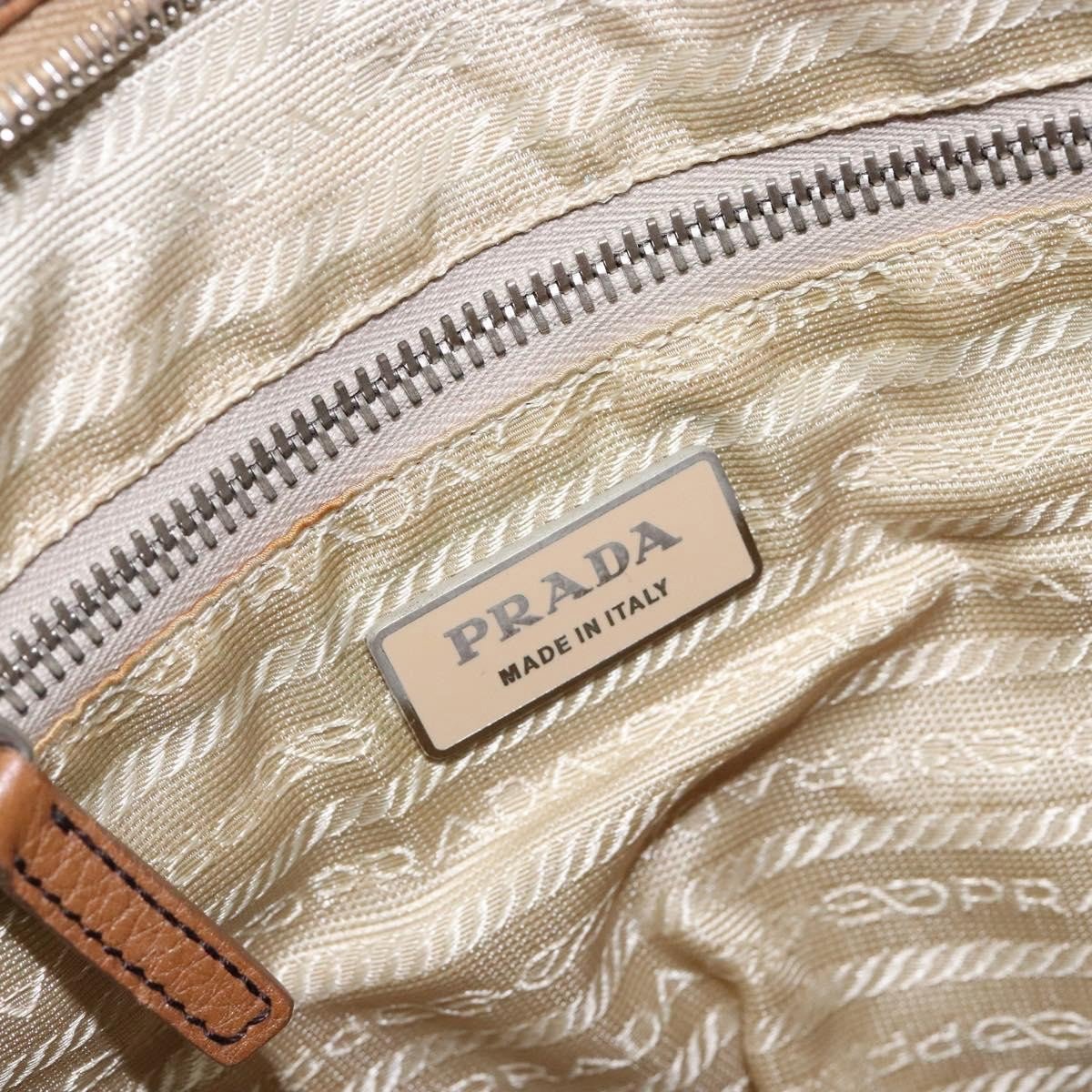 Prada Prada Vintage Convertible Tote Canvas and leather Beige