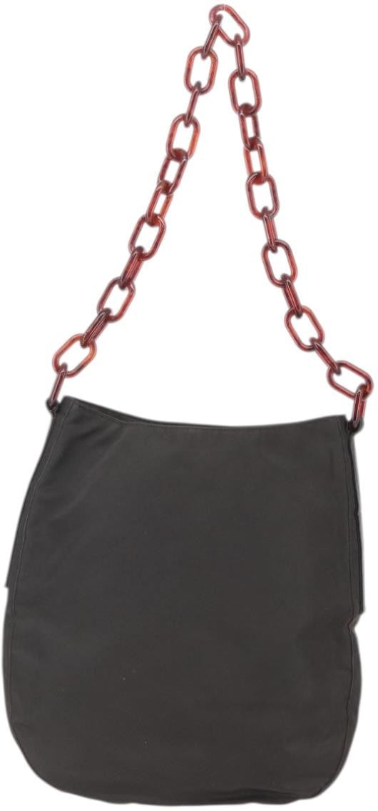 Prada Prada Resin chain shoulder bag Nylon Bruin