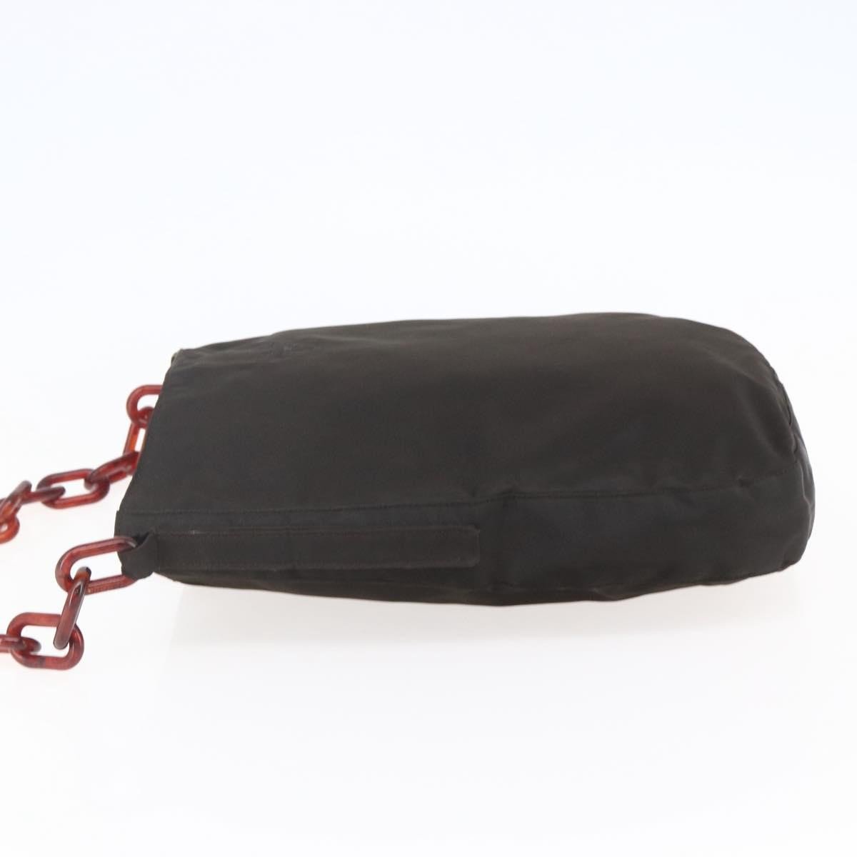 Prada Prada Resin chain shoulder bag Nylon Bruin