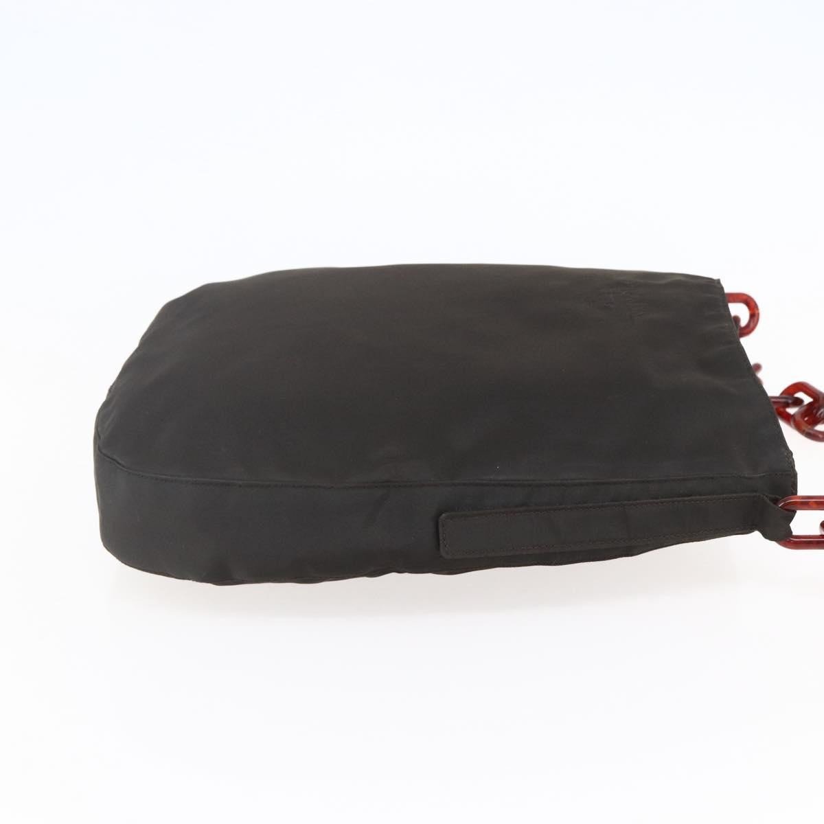 Prada Prada Resin chain shoulder bag Nylon Bruin