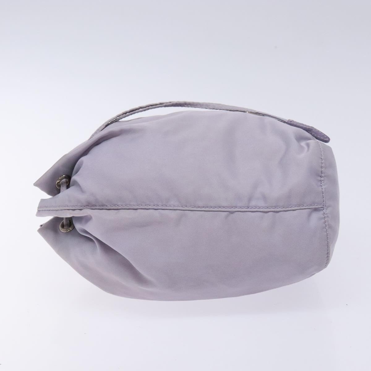 Prada Prada Vela Drawstring Bucket Pouch Tessuto Small Paars