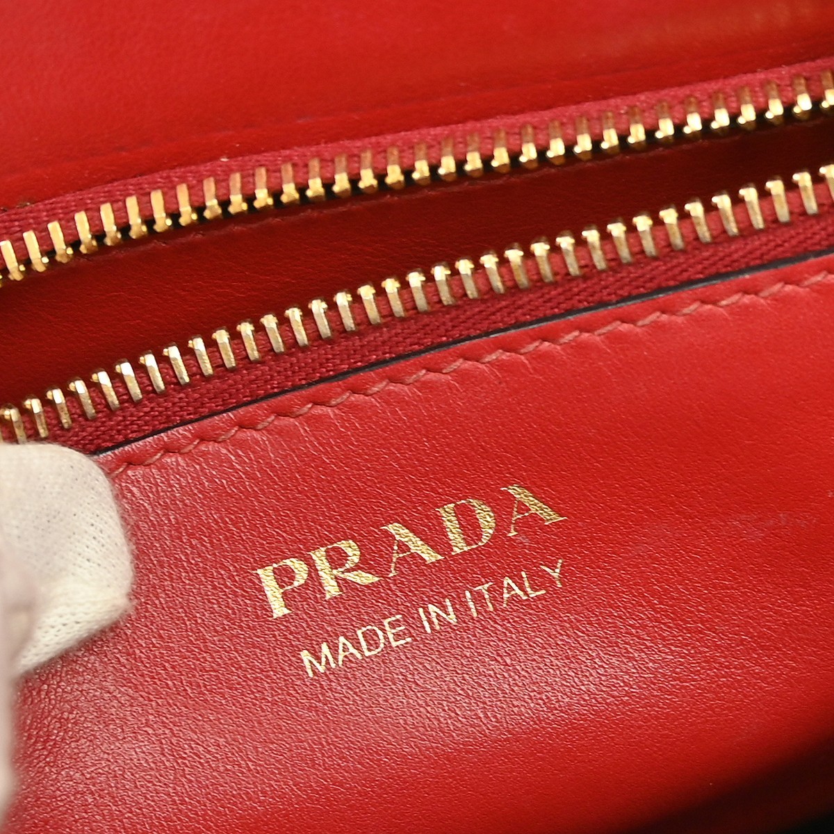 Prada Prada Paradigme Tote Saffiano with City Calf Small Rood