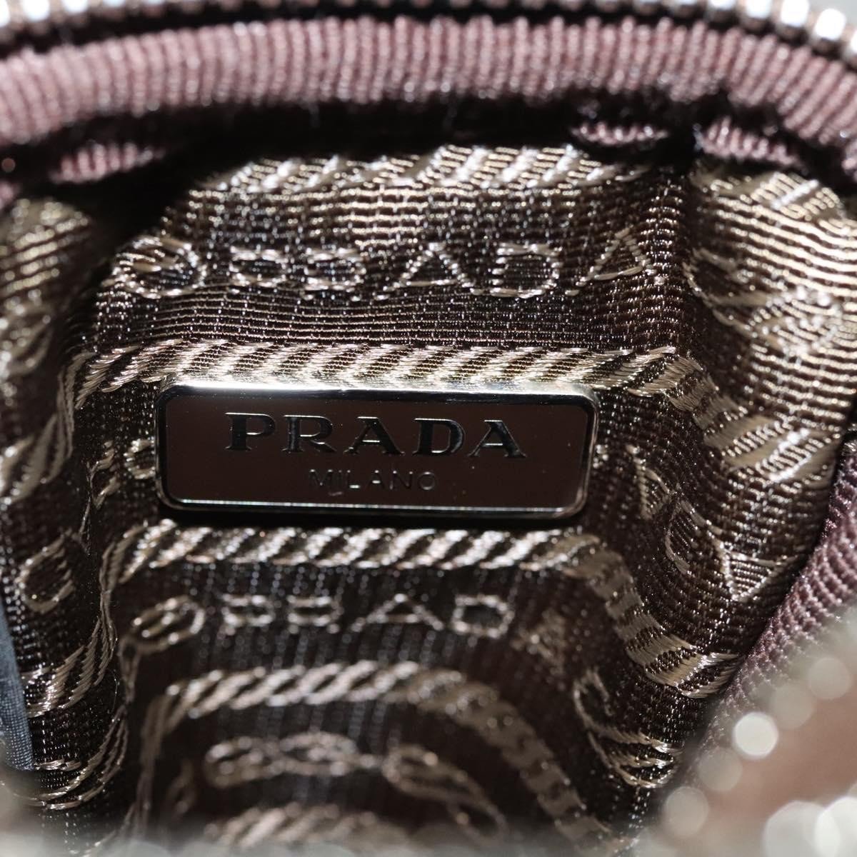 Prada Prada Baguette Shoulder Bag Quilted Tessuto with Leather Medium Bruin