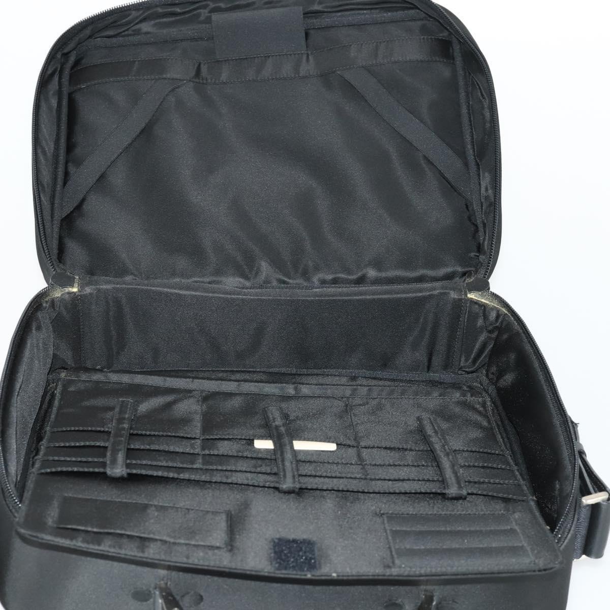 Prada Convertible Front Pocket Briefcase Tessuto with Saffiano Leather Zwart