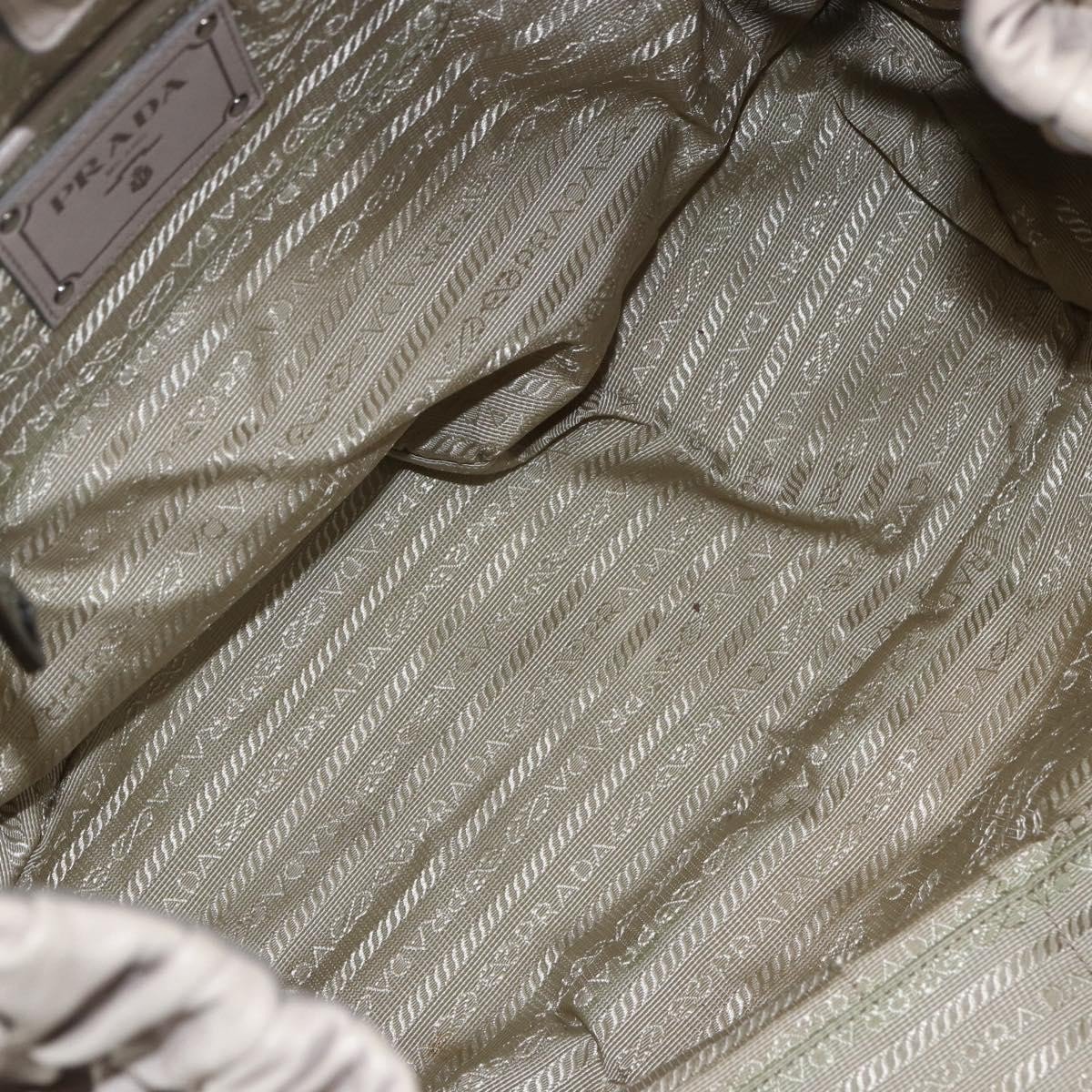 Prada Prada Gaufre Convertible Tote Nappa Leather Medium Beige