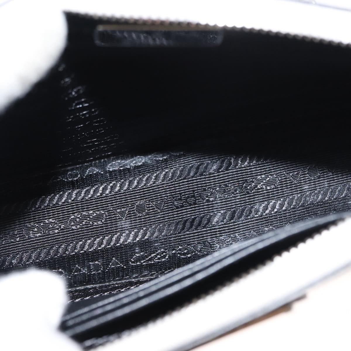 Prada Prada Chain Crossbody Bag Vernice Saffiano Leather Wit