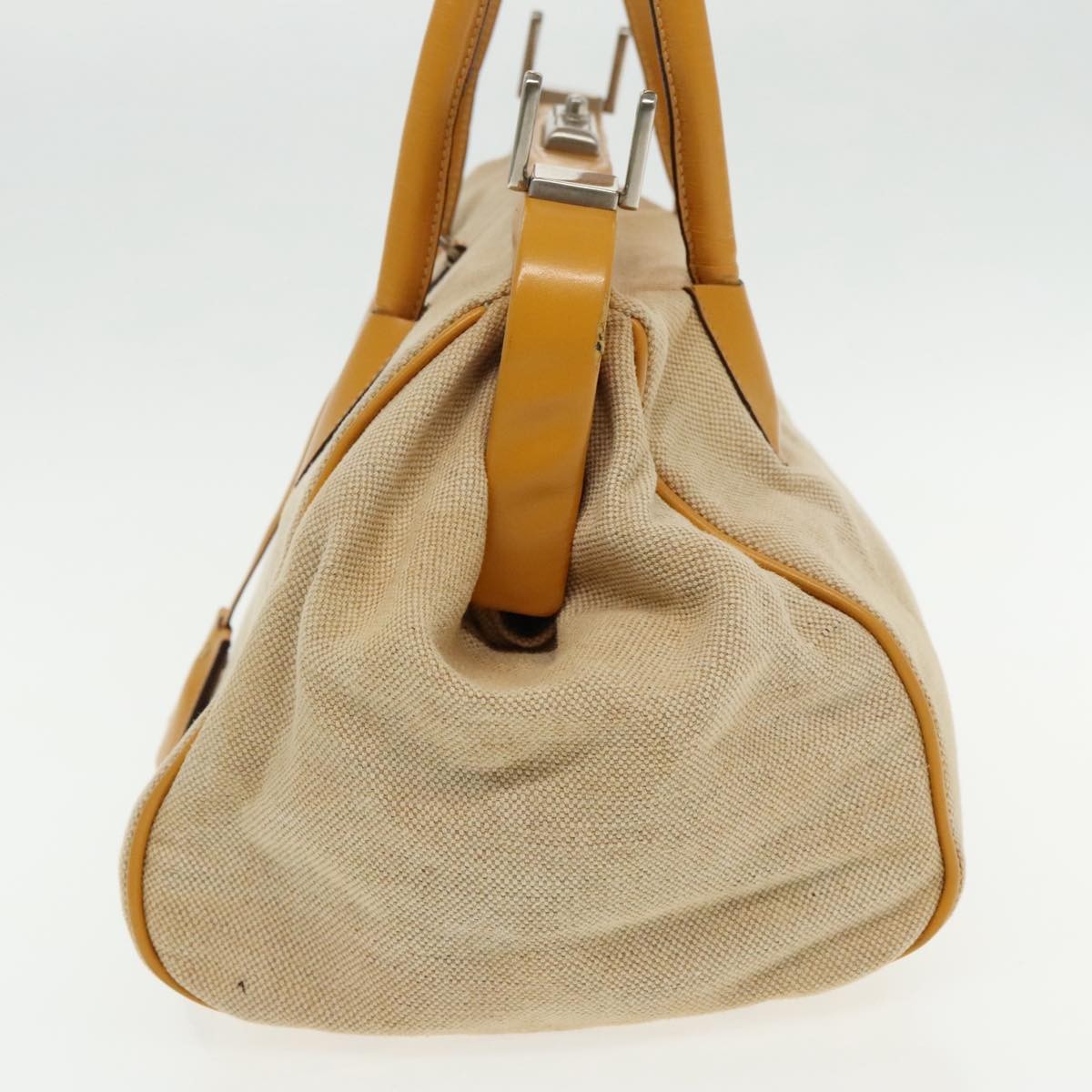 Prada Prada Madras Cerniera Doctor Bag Canvas and Leather Small Beige