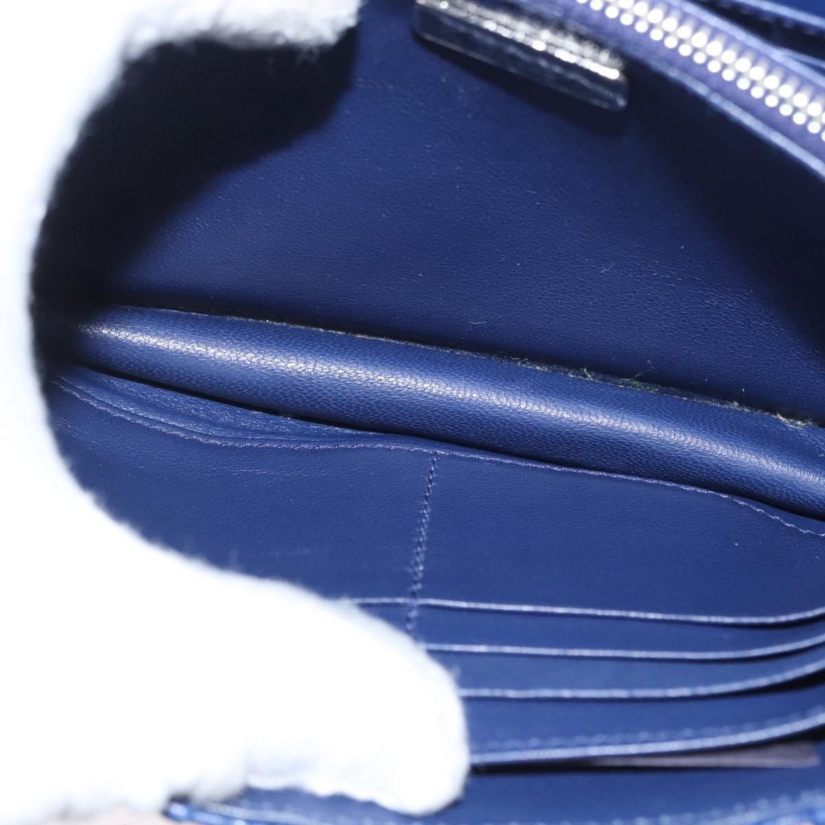 Prada Gaufre Flap Shoulder Bag Nappa Leather Medium Blauw