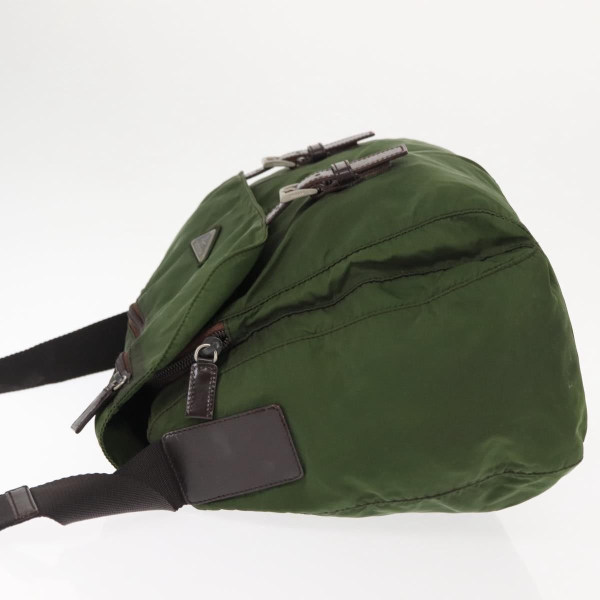 Prada Prada Zip Buckle Messenger Bag Tessuto Medium Divers