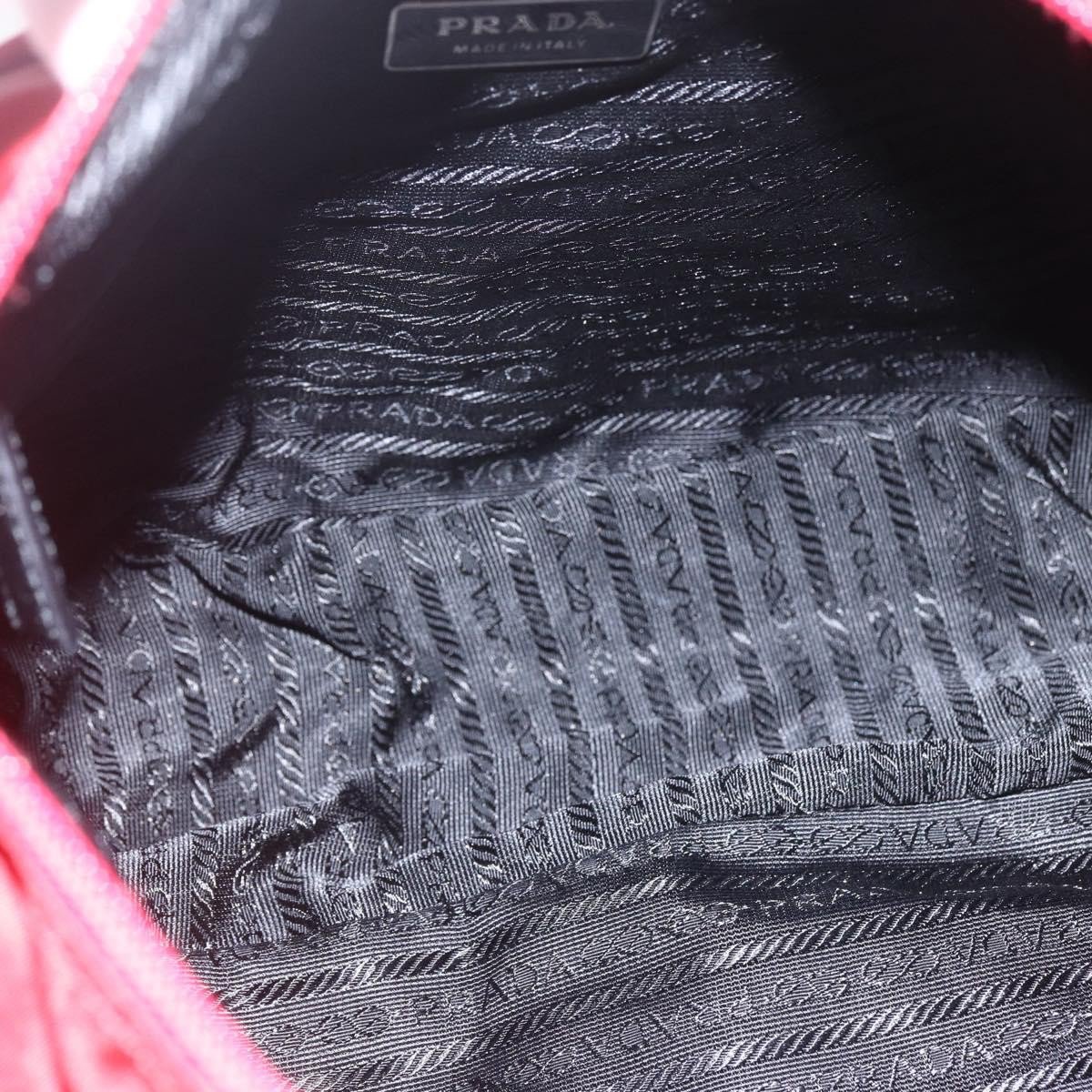 Prada Zip Buckle Messenger Bag Tessuto Medium Rood