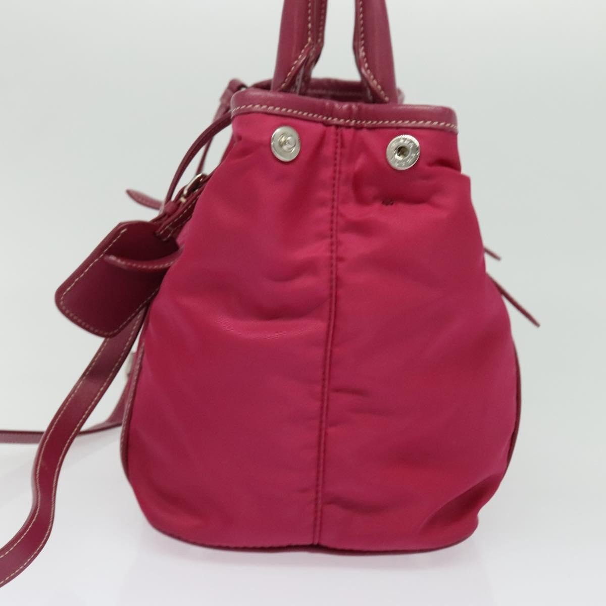 Prada Prada Convertible Belted Hobo Tessuto with Leather Medium Roze