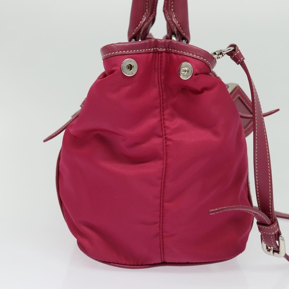 Prada Prada Convertible Belted Hobo Tessuto with Leather Medium Roze