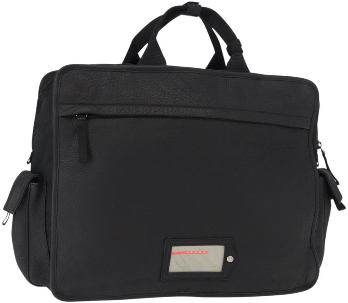Prada Prada Sport Briefcase Nylon and Leather Zwart