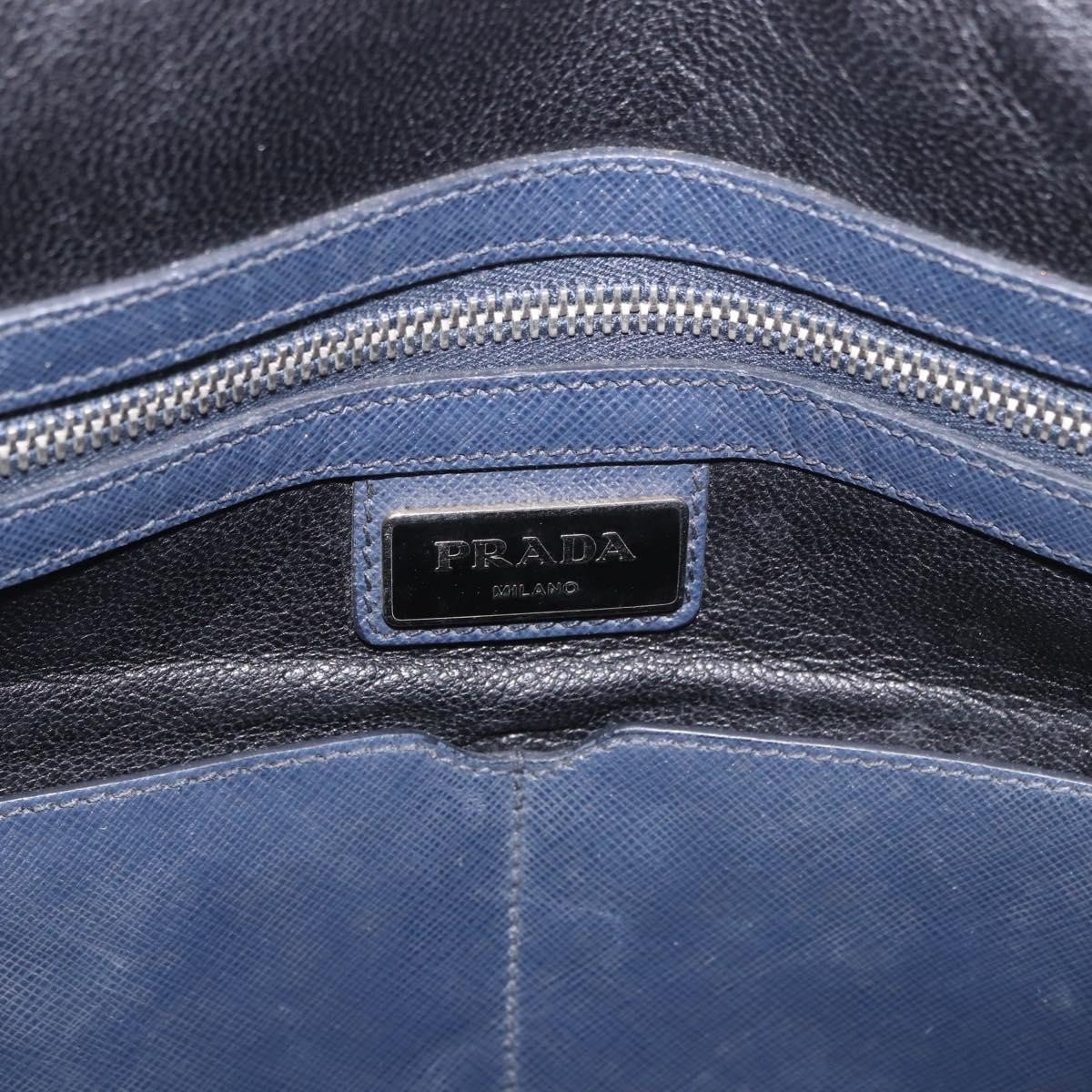 Prada Briefcase Leather Blauw
