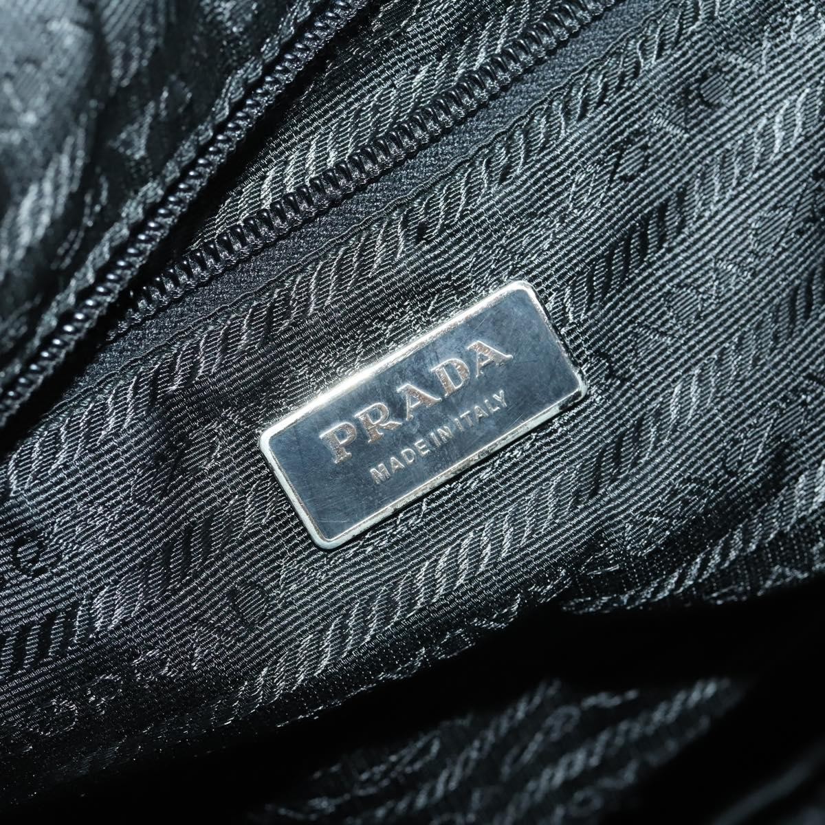 Prada Prada Double Pocket Zip Messenger Tessuto Medium Zwart
