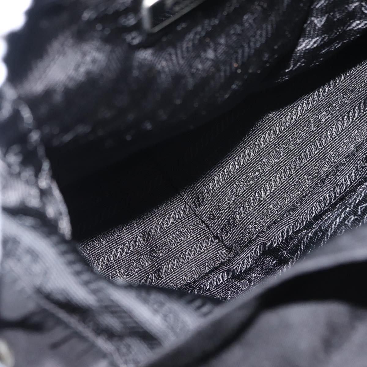 Prada Prada Double Pocket Shoulder Bag Tessuto Zwart