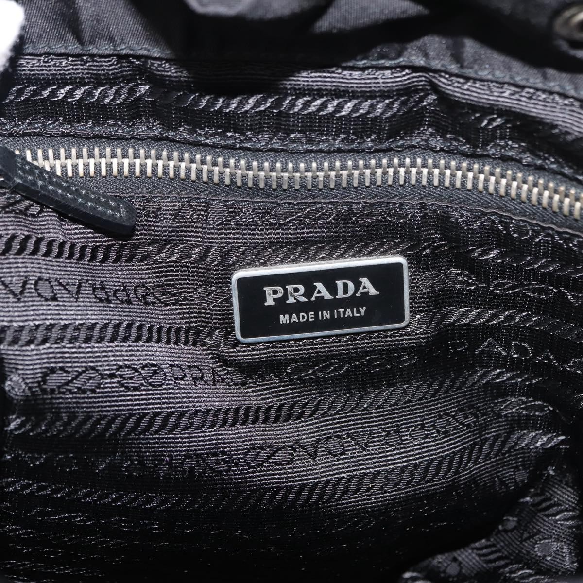 Prada Prada Double Pocket Shoulder Bag Tessuto Zwart